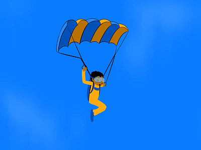 skydive loop animation falling frame by frame invite loop parrachute skydive skydiving