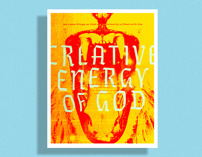 The Creative Energy of God 8.5x11 alabaster company design inspirational inspirational quote