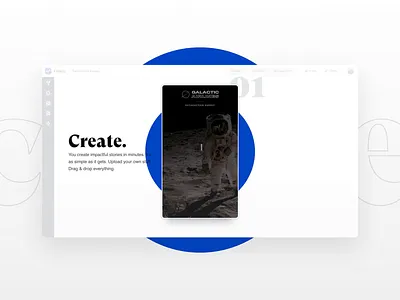 Once | Story Creation Interface brand identity branding create creation tool design design system design systems design tool designs instagram instagram stories interface product product design stories tone of voice ui uidesign