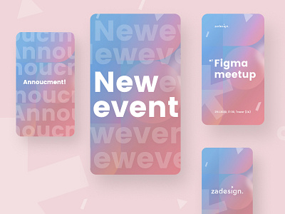 zaDesign - New event visuals - II announcement branding community event event flyer graphic instagram design instagram post instagram stories instastory invitation story visual identity