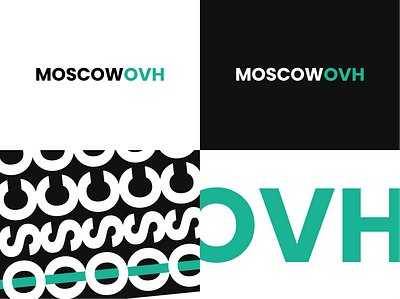 MOSCOW.OVH Rebranding branding design flat icon logo minimal portfolio typography web website