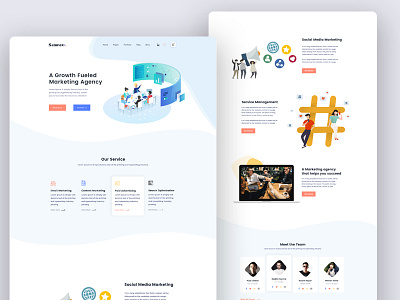 digital agency dashboad homepage landing page landingpage psd template ui uiuxdesign web web ui web ui ux