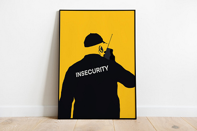 Insecurity black graphic design illustration insecurity poster poster design print print design security yellow