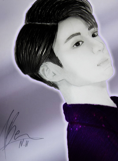 jeon jungkook (bts) army artist artwork drawing kpop photoshop