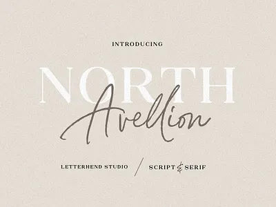 North Avellion - Script & Serif Font Duo elegant elegant fonts font font designer font duo fonts collection logo fonts modern modern fonts sans serif sans serif font sans serif fonts script script fonts script typeface serif serif font serif fonts serif typeface typography