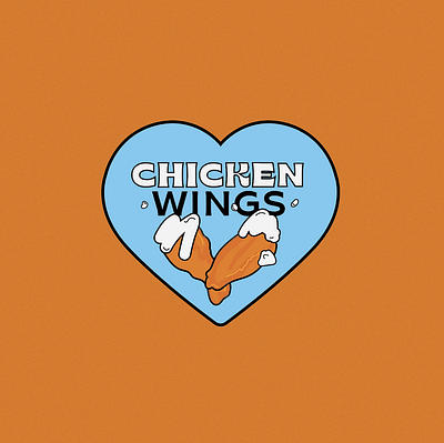 chicken wings chicken chicken wings fun illustration patch vector