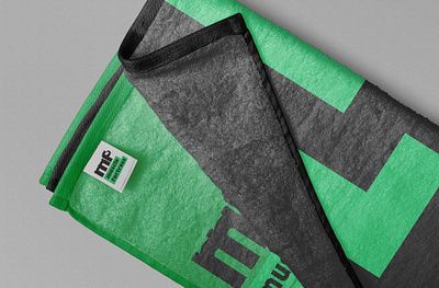 MUSCLE FOTRESS - DRY TOWEL abstract black branding buildup design dryfit fitness flat geometry graphic design gym logotype minimal muscle shape sports sportsequipment towel typography