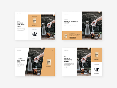 Minimal Coffee Shop Options challenge coffee coffeeshop dailyui design landing minimal minimalist ui ux web whitespace