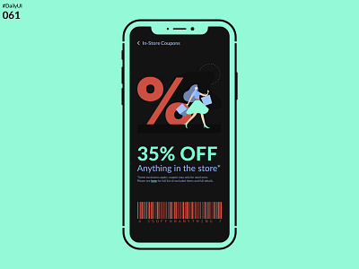 DailyUI 061 - Coupon app dailyui design mobile mockup sketchapp ui uidesign user experience uxui