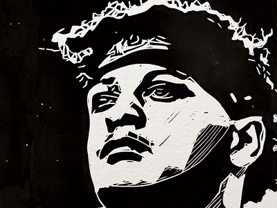 Showtime Mahomes mahomes superbowl chiefs linocut