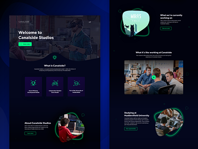 Canalside Studios adobe adobexd clean dailyui design gaming gaming website huddersfield product design ui ux web webdesign