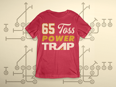 65 Toss Power Trap 65 arrowhead chiefs football hank kansascity missouri nfl play quote red sports super bowl yellow