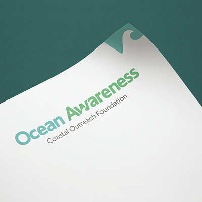Ocean Awareness Branding brand design clean logo logo design logo development minimal non profit ocean