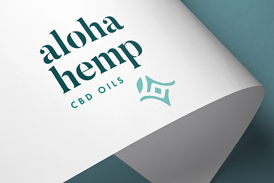 Logo Design for Aloha Hemp CBD Oils brand design branding design cannabis branding cannabusiness cbd logo cbd oil clean high end logo logo design branding logo development
