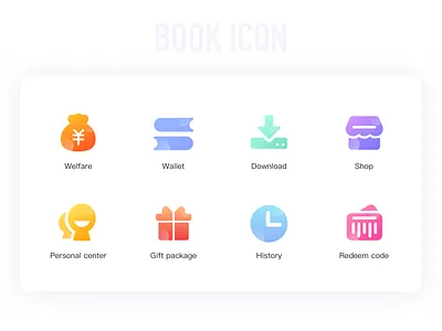Book Icon app design icon ui ux web
