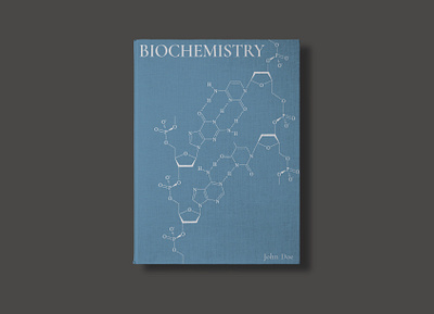 Cover for a textbook on Biochemistry book book art book cover book cover design books design minimal print design textbook textbooks typography