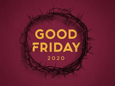 good friday christian church crown design easter friday good good friday holiday jesus red thorns title