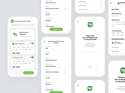 FUE of Requester design dribbble enterprise ui ux