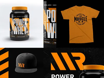 Muscle Republic Branding apparel brandidentity branding branding design design fitness logo logodesign muscle packaging design sports supplements typography whey