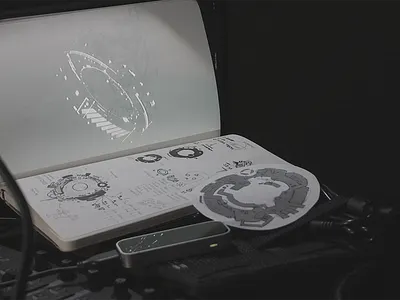 Линия 24 art cyberpunk digital digital art fui high tech hud interactive projection projector realtime sci fi ui video