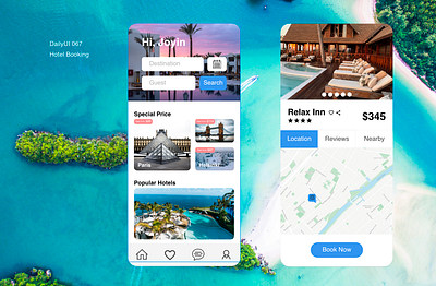 DailyUI 067 Hotel Booking daily 100 challenge dailyui067 dailyuichallenge hotel app hotel booking hotels mobile mobile app