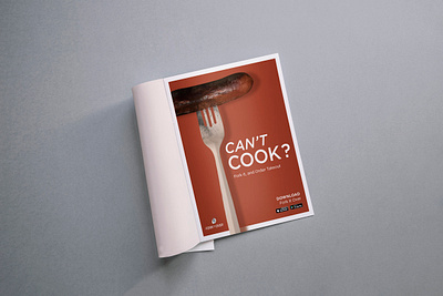 Magazine Ad adobe advertising brand branding colors delivery food fork hotdog layouts magazine magazine design print red type typography