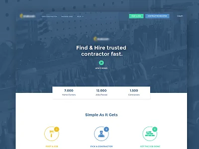 Services platform design details page homepage icons illustraion inner page landing page listings services ui vector webpage website