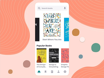 Book Store - Mobile App Interaction Design animation app app design author book booking books bookshop bookstore interaction interaction design invision invision studio ios mobile mobile app design profile store ui writer