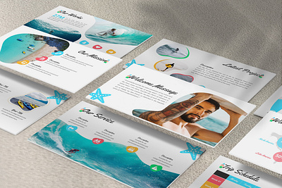 Tropicana - Summer Powerpoint Template business presentation clean finance investor lookbook minimal pitchdeck powerpoint template presentation simple