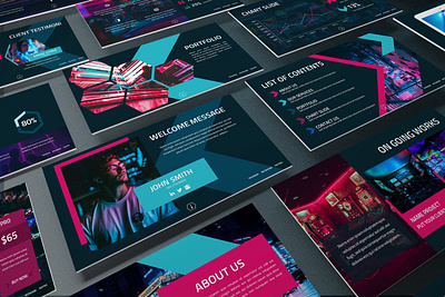 Neorema - Midnight Powerpoint Template business presentation finance investor lookbook minimal pitchdeck powerpoint template presentation simple slides