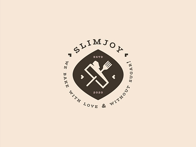 Bakery Logo badge bakery branding design dessert icon joy logo logo concept logo design logomark minimal restaurant slim thin vintage