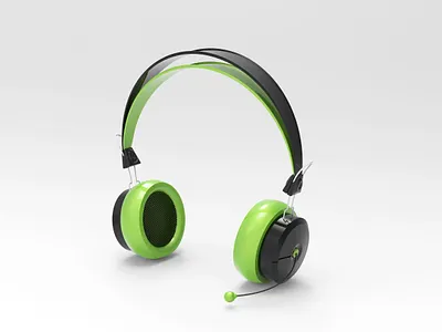 3D Rendered Headphone design