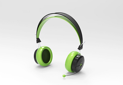 3D Rendered Headphone design