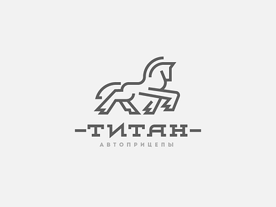 TITAN TRAILERS design designisjustform logo sign type typography