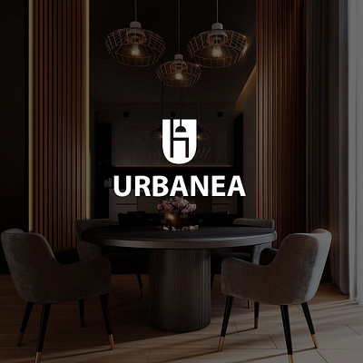 Urbanea Home Furnishing Logo Concept home furninshing ineterior logo logo concept