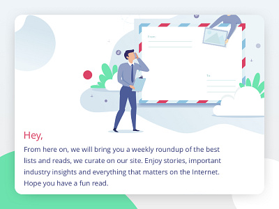 Emailer clean ui colorful design email email design emailer illustration ui ux vector