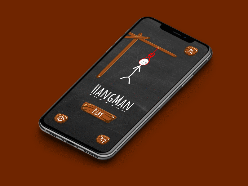 Hangman adobe xd animation app design illustration mobile application ui