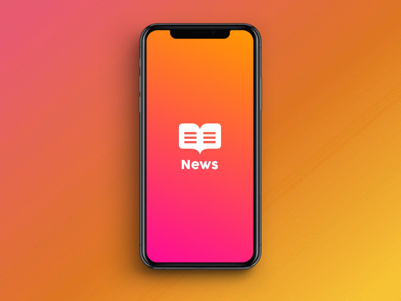 News adobe xd animation app branding design icon mobile application design ui ux