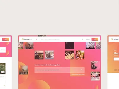 Home delivery party daily ui delivery gift hero home screen interface interfaces page party product design search ui ui design uidesign uiux webdesign website