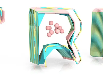 R 3d 3d modeling 3d typography candy cinema 4d cinema4d typography