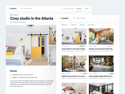 PadSplit: Listings apartment community dashboard house identity membership online portals overview product design property property management real estate rental property renting room visual identity web web app website