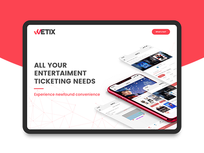 WeTix Website branding design flat illustration information malaysia movie ticket sale ticket ticketing ui vector website website design wetix