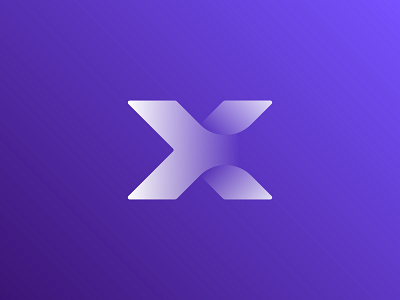 X Letter + Arrow Unused Logo Concept 3d app arrow branding crossroad curl exhibition for sale gradient hug identity junction letter x logo orbit page smooth transition unused wave