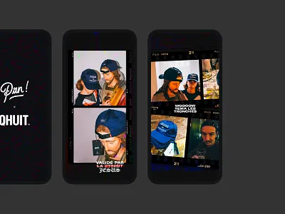 Pan x Qhuit clothes collaboration film glitch instagram instagram stories pan qhuit story