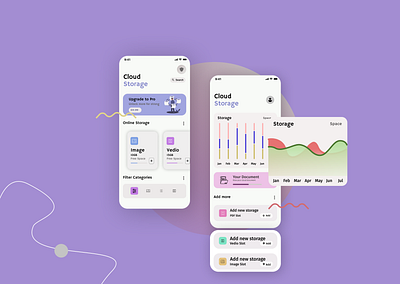 Cloud data storage ios app concept app cloud cloud app cloud storage dailyui dailyuichallenge data saver designui graphic ios app ios icon iosapp storage ui uichallenge uidesign uiux ux web websiteui