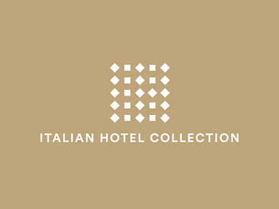 Italian Hotel Collection — Hotel Group brand design branding design diamond groups hotel italy logo logo design logotype minimal modularity network pictogram resort square symbol vector