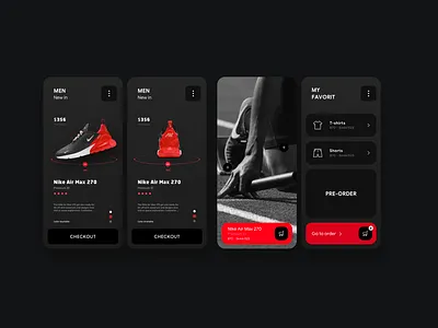 Nike mobile app app design interface nike sketch ui ux web