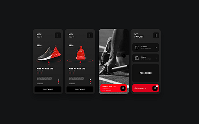 Nike mobile app app design interface nike sketch ui ux web