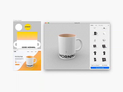 Mug mockup in 3D for Sketch and Figma 3d branding design figma figmadesign mockup mug design mug mockup render sketchapp ui vectary