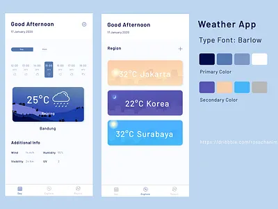 weather application app design icon app landing page mobile app ui weatherapp
